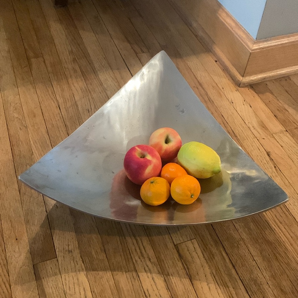 Mid Century Modern Silver Decorative Bowl